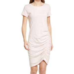 Melrose and Market Light Pink Ruched Mini Dress size M